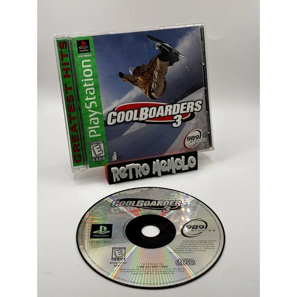 Cool Boarders 3 (Sony PlayStation 1, 1998)  PS1 PSX Quick Shipping! Tested